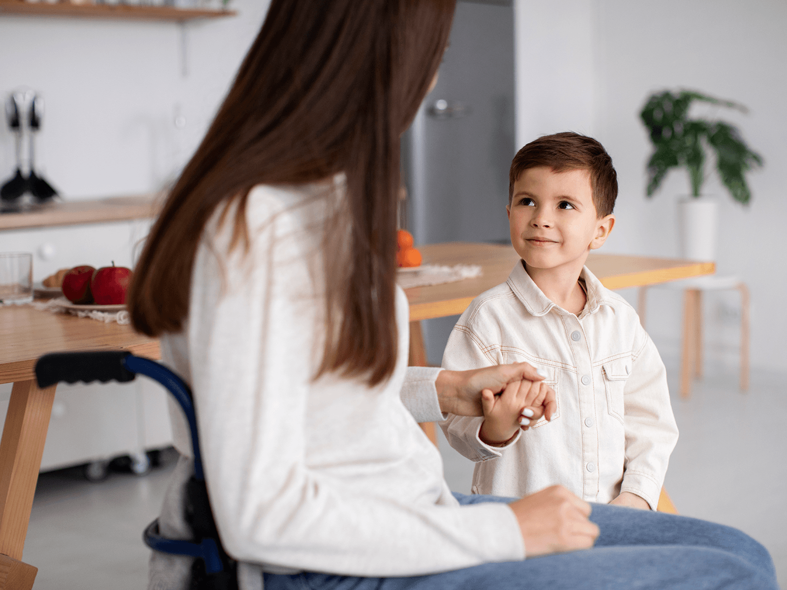 Therapist teaching skills through play