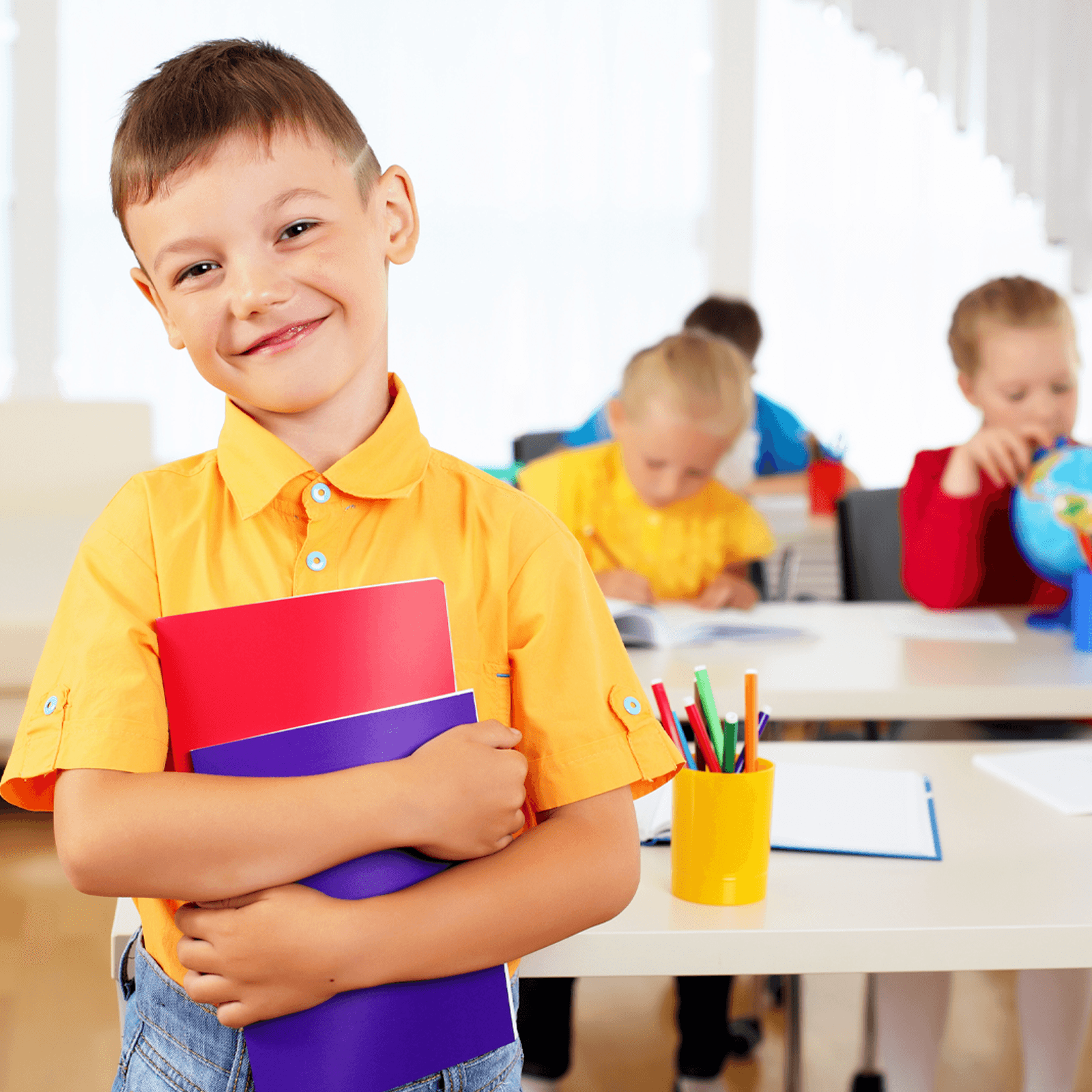 Student receiving school-based ABA support